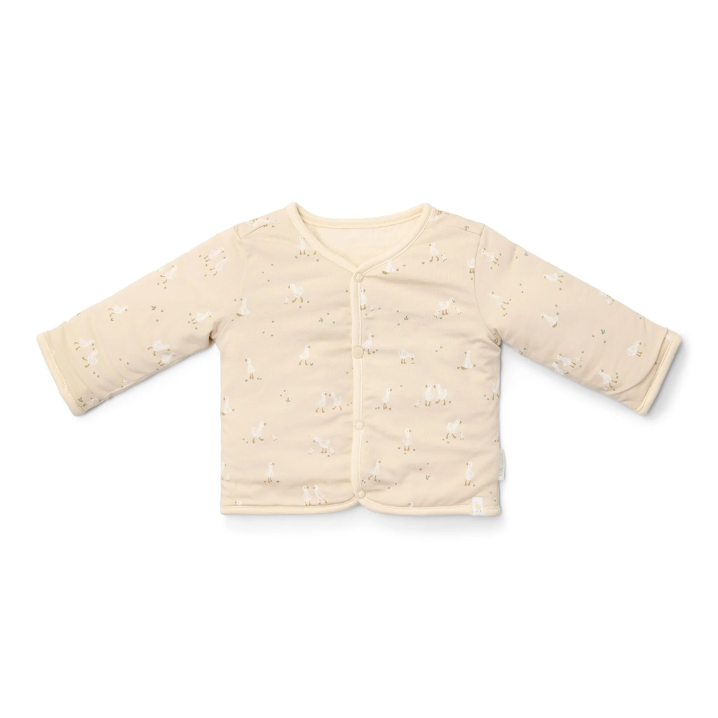 Little Dutch Wendbare Jacke Gans Creme