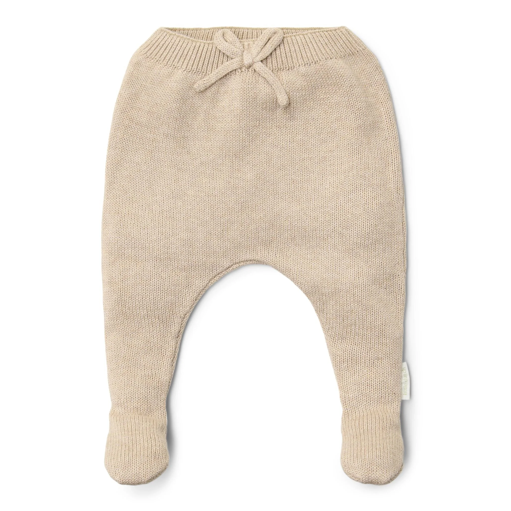 Little Dutch gestrickte Hose - Beige - Newborn Naturals