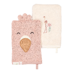 Little Dutch Waschlappen-Set (Flamingo Rosa)