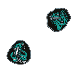 Der Die Das Wechselbuttons für Schulranzen (Reptile Rush)