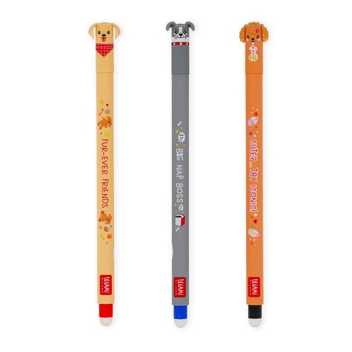Legami Set mit 3 Löschbaren Gelstiften - For-ever Friends Erasable Pen
