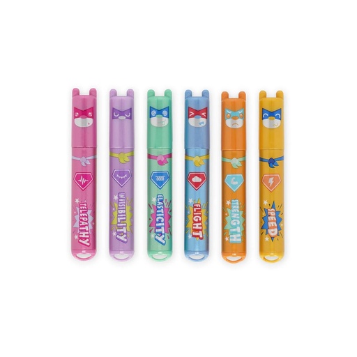 Legami Set mit 6 Mini-Textmarkern Teddy's Superpower