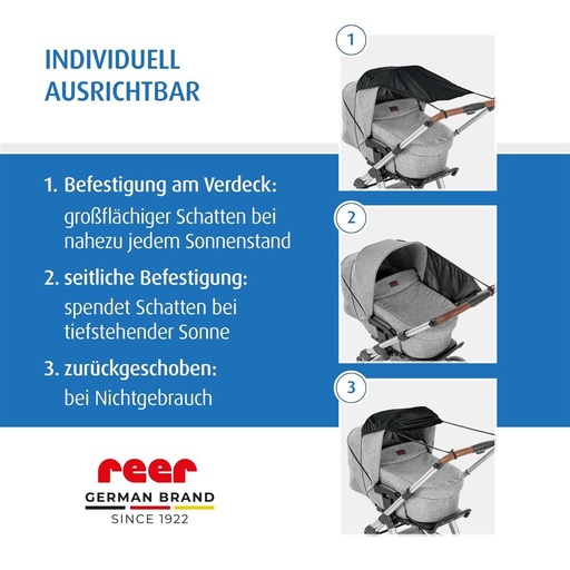reer ShineSafe Sonnensegel schwarz