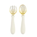 Nattou Löffel & Gabel SET 8M+ weiß