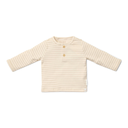 Little Dutch Hemd mit langen Ärmeln - Beige - Newborn Naturals - Streifen