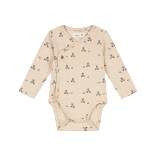 A Tiny Story langarm Body Beige Mélange