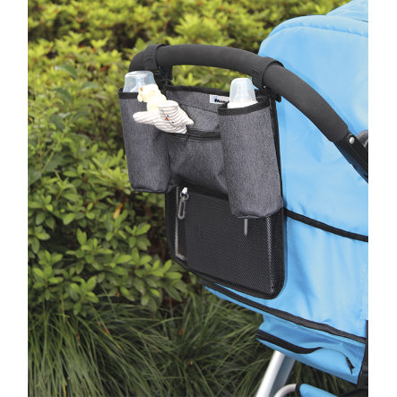 altabebe Rückenlehntasche für Kinderwagen / Buggys Grau/Schwarz