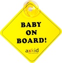 Axkid Baby an Bord Schild Gelb