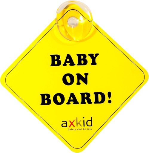 Axkid Baby an Bord Schild Gelb