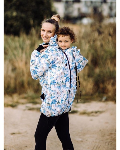 Greyse Softshell Jacke 4IN1 weis-hellblau