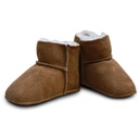 Heitmann Felle Lammfellschuhe Camel mit Klettverschluss