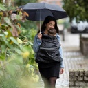 Hoppediz Regenschutz-Cover schwarz