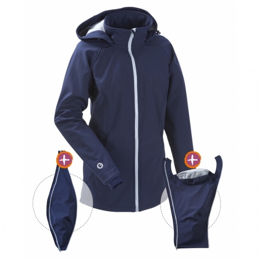 mamalila Softshell-Tragejacke clickit navy-Ice