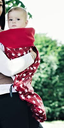 BundleBean Tragecover Go  red Stars rot/weiß