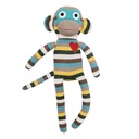 HickUps Kuscheltier Sockenaffe Midi Streifen