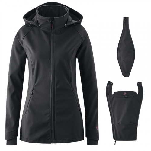 mamalila Softshell-Tragejacke Allrounder schwarz