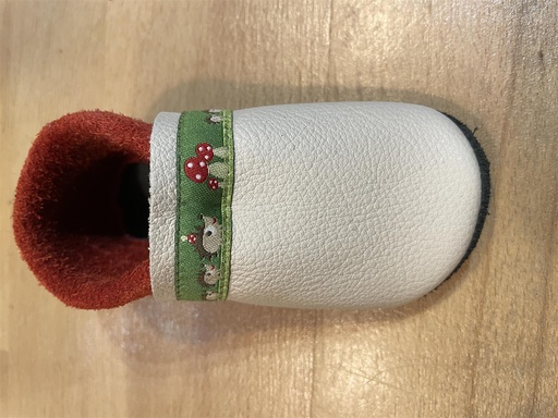 Krabbelschuhe aus Leder Igel Familie