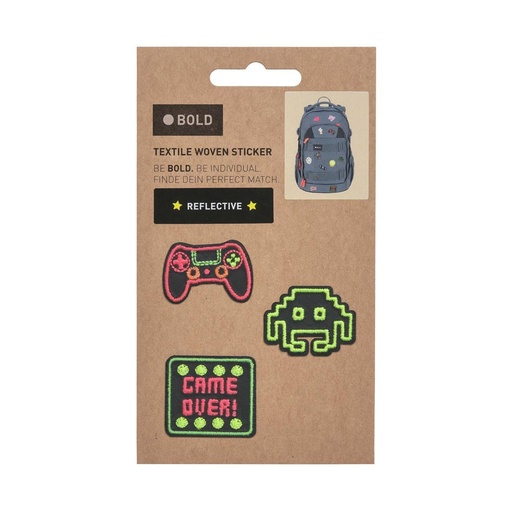 Lässig Bold Textil woven Sticker Gamer