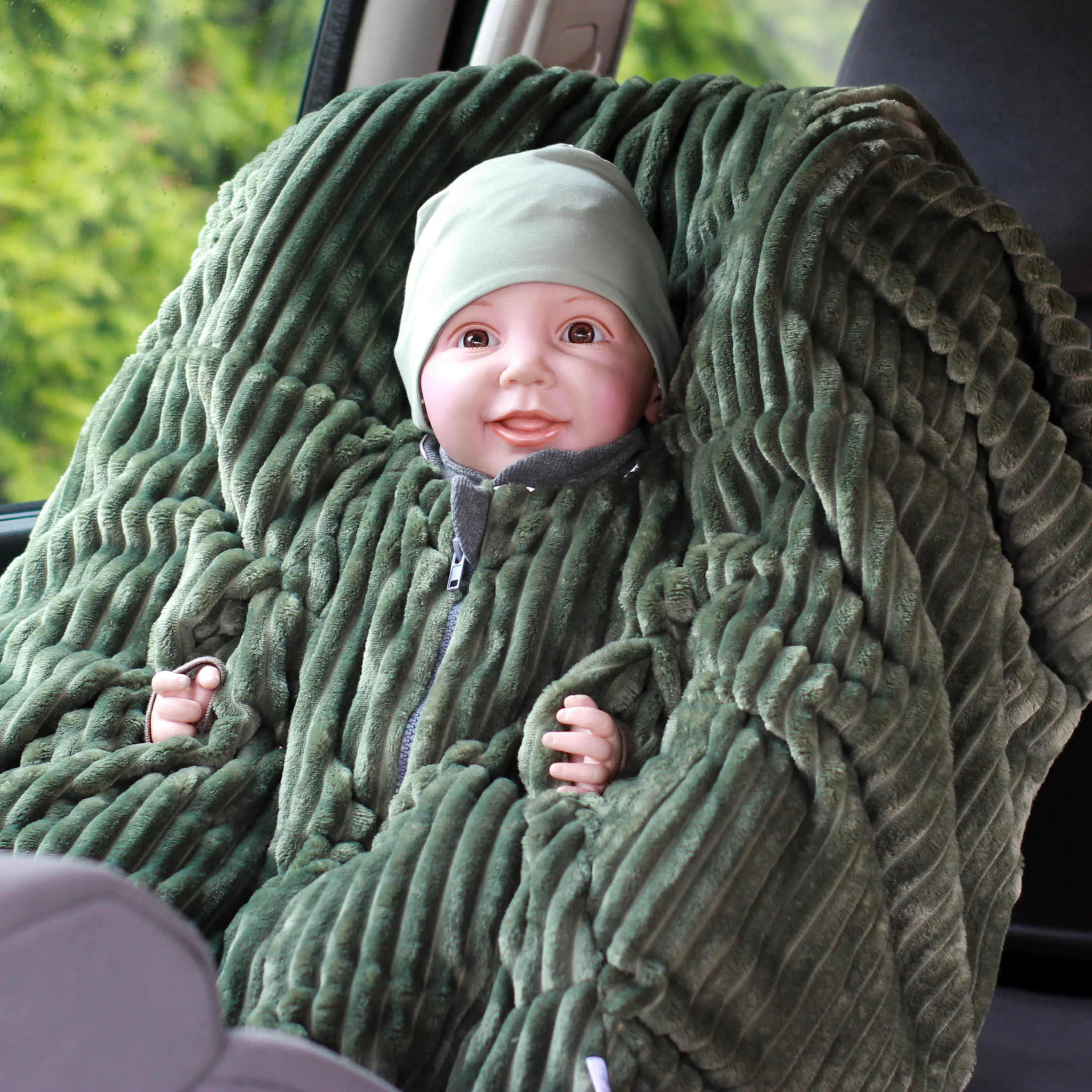 Kikkifax Kindersitzponcho aus Fleece