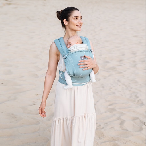 Love & Carry LoveTie Organic Babytrage Aquamarine