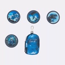 Beckmann Mini Rucksack mit Buttons  (Klettis) Set
