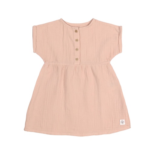 Lässig Kinderkleid - Bio Baumwolle Rosa