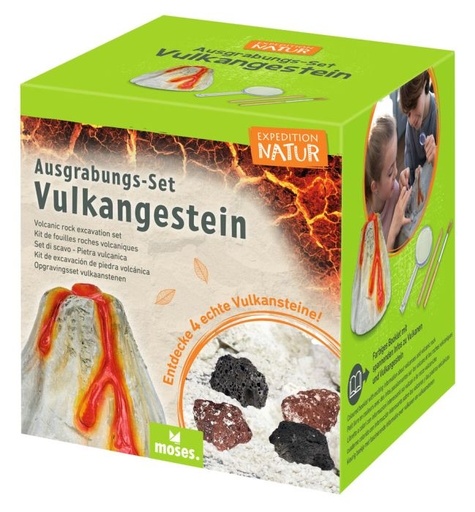 moses Expedition Natur Ausgrabungs-Set Vulkangestein