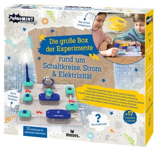 moses PhänoMINT Die große Box der Experimente rund um Schaltkreise, Strom und Elektrizität