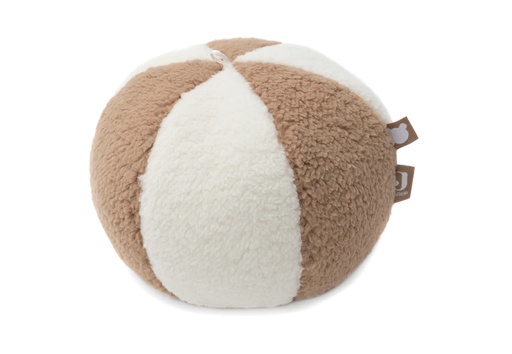 Jollein Softball mit Glöckchen Ivory und Biscuit