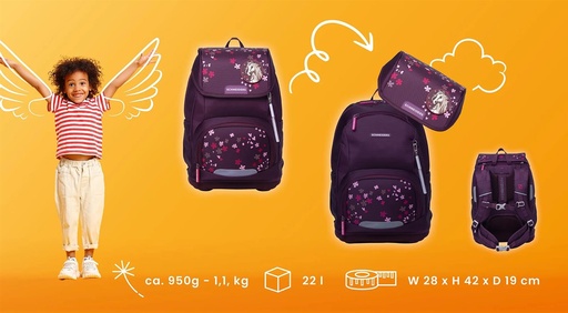 Schneiders Ergoplus Schulrucksack-Set 8-tlg.
