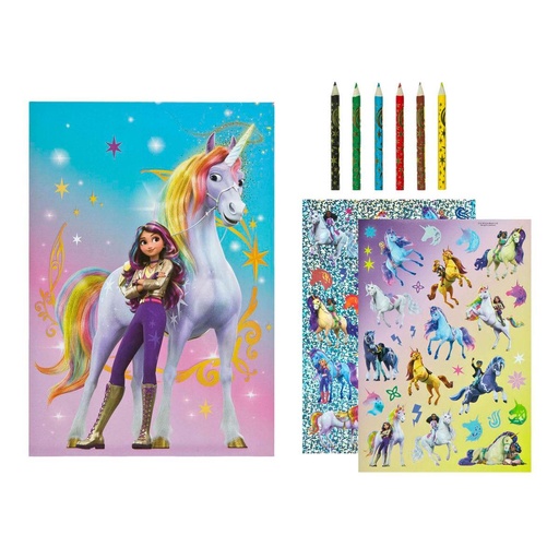 Undercover Unicorn Academy Malset mit Aufklebern und Stiften Malspaß