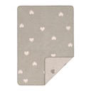 Lässig Babydecke Bio-Baumwolle 75x100 Grau Rosa