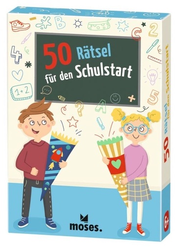 moses 50 Rätsel für den Schulstart Kartensets