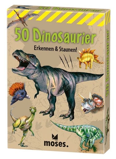 moses 50 Dinosaurier - erkennen & staunen Kartenset