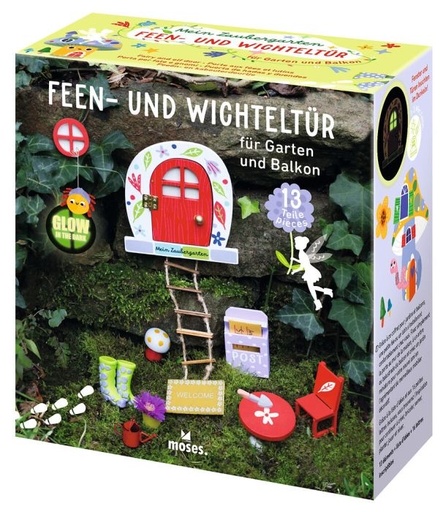 moses Mein Zaubergarten Feen- und Wichteltür Gartendeko und -utensilien